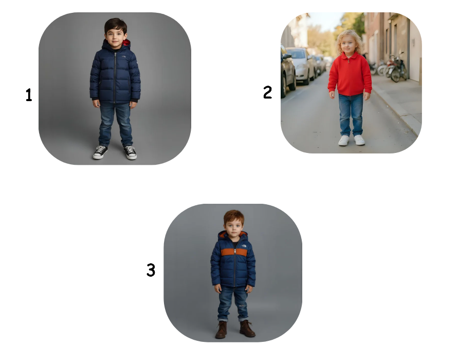 Child fashion collage